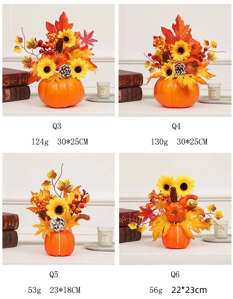 Artificial-Pumpkin-Floral-Arrangement