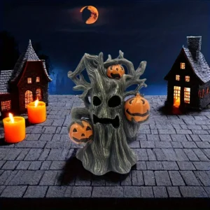 Pumpkin Tree Monster Shaped Sculpture Figurine